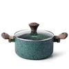 Fissman MALACHITE puodas 24x10.9cm / 4.7l su stikliniu dangčiu (aliuminiu)