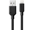 Kabelis USB Alogic USB-A - Lightning 2 m Juodas (ELPA8P02-BK)