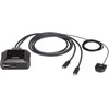 Aten 2 prievadų USB-C 4K DisplayPort KVM jungiklis
