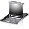 Aten KVM konsolės LCD KVM komutatorius ATEN CL5708M 43 cm, USB-PS/2, VGA, 8 prievadai, JAV išdėstymas