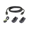 Aten Kabeliai ATEN 2L-7D03UDPX4 Rinkinys Saugūs KVM Kabeliai USB DisplayPort 3 m