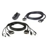 Przełącznik Aten ATEN 2L-7D02UDX3 KVM kabelių rinkinys, USB DVI-D Dual-Link Dual Ekranas Secure KVM, 1,8 m