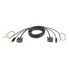 SECOMP ATEN 2L-7D03U KVM kabelis DVI USB garsas 3,0 m 118 colių