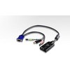 AV signalo perdavimo sistema Aten USB 2.0 Virtual Media CPU modulis, 50 metrų, ALTUSEN KA7176
