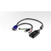 AV signalo perdavimo sistema Aten USB 2.0 Virtual Media CPU modulis, 50 metrų, ALTUSEN KA7176