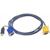 Aten KVM kabeliai, 6m, Juodi (2L-5206UP)