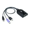 Aten USB HDMI virtualios laikmenos KVM adapterio kabelis (palaiko intelektualiųjų kortelių skaitytuvą ir garso išmontavimo įrenginį) | Aten | USB HDMI virtualios medijos KVM adapterio kabelis (palaiko išmaniųjų kortelių skaitytuvą ir garso išmontavimo įrenginį)