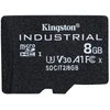 Atminties kortelė Kingston 8GB Micro SDHC Industrial C10 A1 pSLC Card Single Pack w/o