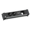 Prailginimo blokas Bachmann 909.0056 maitinimo skirstytuvas PDU 2 x lizdas jungiamas į tinklą Juodas