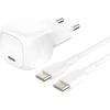 Kabelis USB Belkin USB-C - USB-C 1 m Baltas (WCA009KQ1MWH-B6)