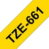 Brother Label 36MM juodas N yellow8M (TZE-661)