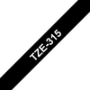 Brother Tape/6mm Baltas on Juodas Laminated tape 6mm, Baltas on