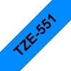 Brother Tape Juodas on Mėlyna 24mm TZE-551, TZ, Juodas, 8 m, Box,
