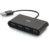 USB ŠAKOTUVAS C2G C2G 4 prievadų USB-A šakotuvas - Šakotukas - 4 x USB 2.0 - Stalinis