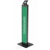 Compulocks turėtojas Maclocks Brendable VESA Mount Brand Me Security Floor Stand - Tiltable display Grindų stovas - Juodas