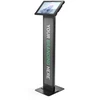 Stovas Compulocks Surface Pro 8-11 Apex Enclosure Brandable Floor Stand - Statymas - planšetei - su galimybe pritaikyti prekės ženklą - užrakintas - metalinio rėmo sp. - juoda - ekrano dydis: 33 cm (13'') - statymas ant grindų - skirtas Microsoft Surface Pro 8, Pro 9