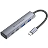HUB USB Conceptronic USB 3.2 Gen 1 (3.1 Gen 1) Type-C šakotuvai ir koncentratoriai 5000 Mbit/s pilka (HUBBIES22G)