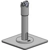 Ergonomic Solutions Base Plate with SP1 200mm pole and Duratilt -Juodas-