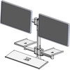 Ergonomic Solutions Wall mounted pole with dual