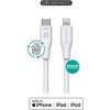 Kabelis USB eStuff Lightning - USB-C 3 m Baltas (ES602370)