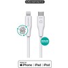 USB kabelis eStuff INFINITE USB-C iki Lightning MFI 1 m Baltas (ES602170-BULK)