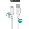 Kabelis USB eStuff USB-C - USB-A 1 m Baltas (ES605270-BULK)