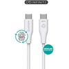 Kabelis USB eStuff USB-C - USB-C 2 m Baltas (ES604270-BULK)