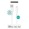 Kabelis USB eStuff Lightning - USB-A 2 m Baltas (ES601270)