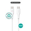 Kabelis USB eStuff USB-C - USB-C 2 m Baltas (ES604270-BULK)