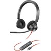 HP POLY Blackwire 3320 „Microsoft Teams“ sertifikuotos USB-C ausinės, Laidinis, Biuras / Skambučių centras, 130 g, Ausinės su mikrofonu, Juoda