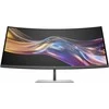 HP 738pu serijos 7 Pro lenktas TB4 įkrovimo monitorius - 37.5" 3840x1600 WQHD+ 400 nitų 60Hz AG, lenktas, IPS Juodas HDR 400, USB-C (100W/65W/15W)/HDMI/ DP Daisy-Chain, 5x USB-A, garsiakalbiai, RJ-45 LAN, reguliuojamo aukščio / pakreipimo / pasukimo, 3 metai (Z38c)