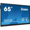 Monitorius IIYAMA TE6512MIS-B3AG 65 colių iiWare10 Android 11 40 taškų PureTouch IR su nuliniu sujungimu 3840x2160 UHD IPS skydelis Metalinis korpusas
