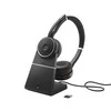 Belaidės ausinės su mikrofonu Jabra Evolve 75 SE UC Stereo, Bluetooth, With Charging Stovas