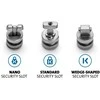 Kensington KENSINGTON ClickSafe „trys viename“ inkaras, skirtas „T-Bar Wedge Nano“ saugos lizdui
