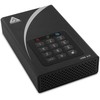 Kietasis diskas Dysk zewnętrzny HDD Apricorn Aegis Padlock DT zewnętrzny dysk twarde 12 TB USB Typu B 2.0/3.2 Gen 1 (3.1 Gen 1) Juodas