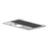 Hewlett Packard (HP) HP SPS-TOPCVR W/KB CP+PS BL PVCY INTL M07091-B31, Klaviatūra,