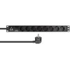 Listwa zasilająca Lanview LVR-2MSCH-SPD-SCH8 PDU 8 gniazd Juodas (W129238343)