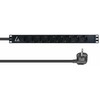 Lanview Rozdzielacz zasilania PDU 8 x gniazdo jungiama į tinklą 1U juoda (LVR-3MSCH-LIC-SCH8)