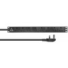 Lanview Lanview LVR-3MUK-SPD-UK8 PDU maitinimo skirstytuvas 8 x tinklo lizdas 1.4U juodas