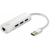 Level One USB šakotuvas LevelOne 1x RJ-45 + 3x USB-A 3.0 (USB-0504)