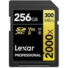 Atminties kortelė LEXAR PRO 2000X SDHC / SDXC UHS-II U3(V90) R300 / W260 (be kortelių skaitytuvo) 256 GB