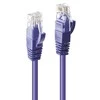 Tinklo Kabelis - LINDY Cat.6 U/UTP Tinklo Kabelis, RJ45, M/M, 250MHz, 0.3 m, Purpurinis