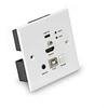 AV Ilgintuvas - LINDY Cat.6 HDMI 4K60 ir Type C HDBaseT JK Sieninės Plokštės KVM Ilgintuvas, 150 m