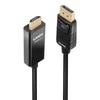 Adapteris - LINDY DisplayPort į HDMI 4K60Hz Adapteris, Didžiausia Raiška 4096x2160@60Hz, 1 m, Juodas