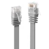 Tinklo Kabelis - LINDY Cat.6 U/UTP Plokščias Tinklo Kabelis, RJ45, M/M, 250MHz, 32AWG, 2 m, Pilkas