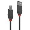 USB Kabelis - LINDY Anthra Line USB 2.0 Type A į B Laidas, 3 m, Juodas
