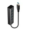 USB Hub - LINDY USB 3.0 Hub, 4 Jungtys, Juodas