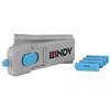 Kompiuterio priedas - LINDY DisplayPort prievado blokavimo raktų rinkinys 4 vnt. mėlynas