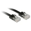 Tinklo Kabelis - LINDY Cat.6 U/UTP Plokščias Tinklo Kabelis, RJ45, M/M, 250MHz, 10 m, Juodas
