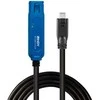 Adapteris - LINDY USB 3.2 Aktyvus Prailginimo Kabelis, USB Type C į A, 5 m, Juodas